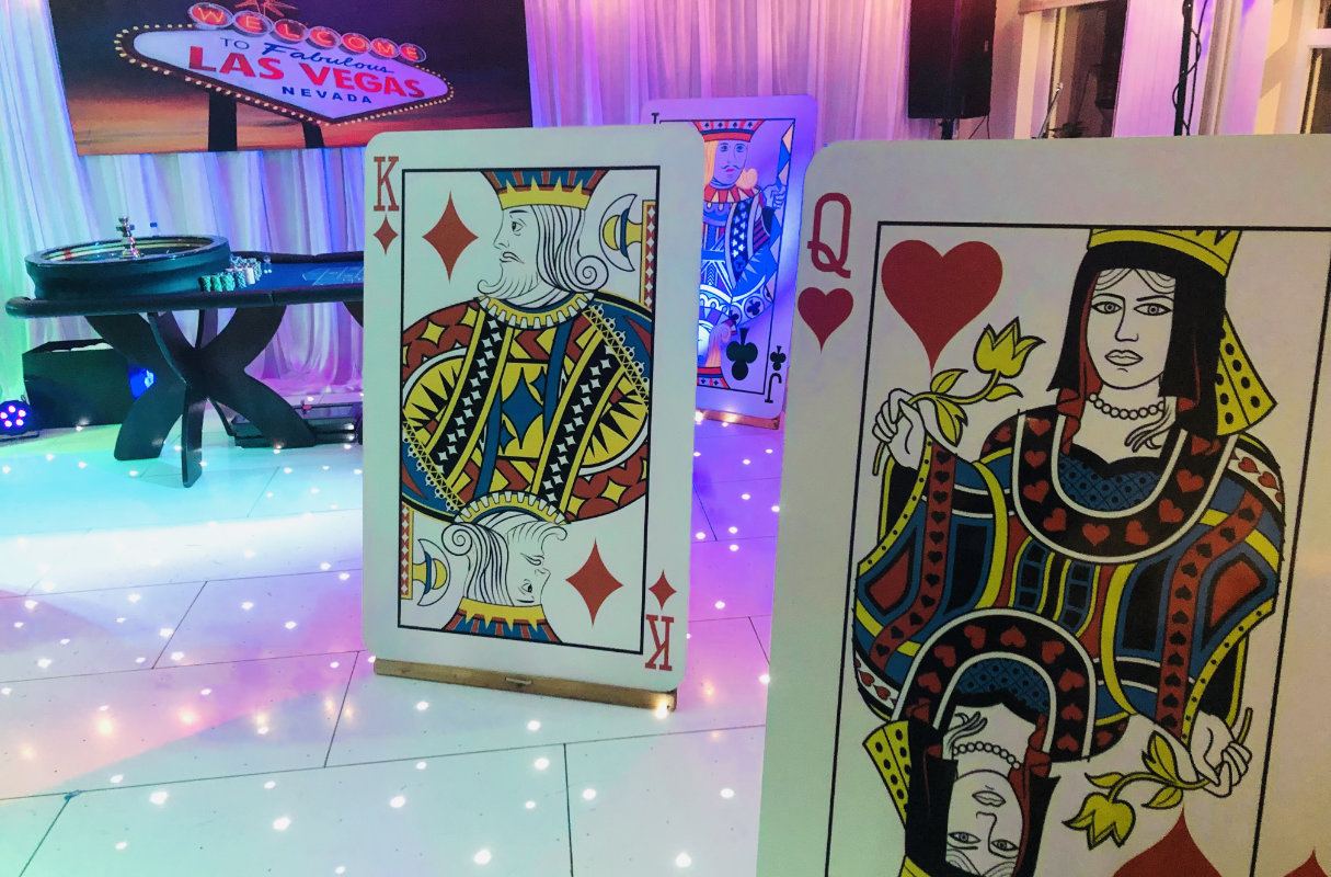 Giant Playing Cards from Edinburgh Fun Casinos